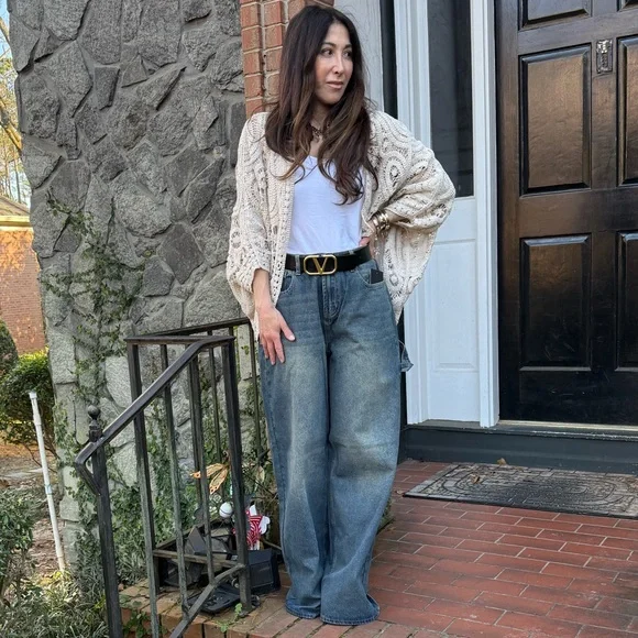 Retro Chic Loose fit wide leg Baggy Jeans - Picture 2 of 7